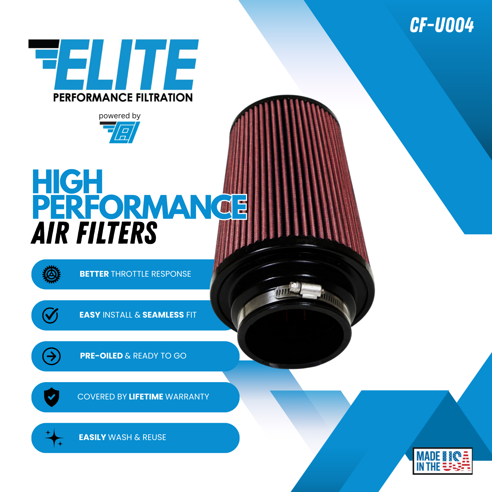 Universal High Performance Air Filter – CF-U004 - Image 3